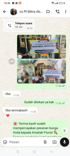 Testimonial Papan Bunga ngawi