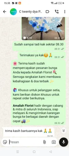 Testimonial Standing Flower ngawi